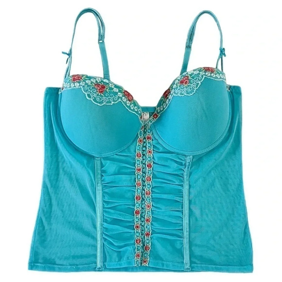 Y2k Secret Treasures Coquette Bustier Crop Top - Picture 1 of 6